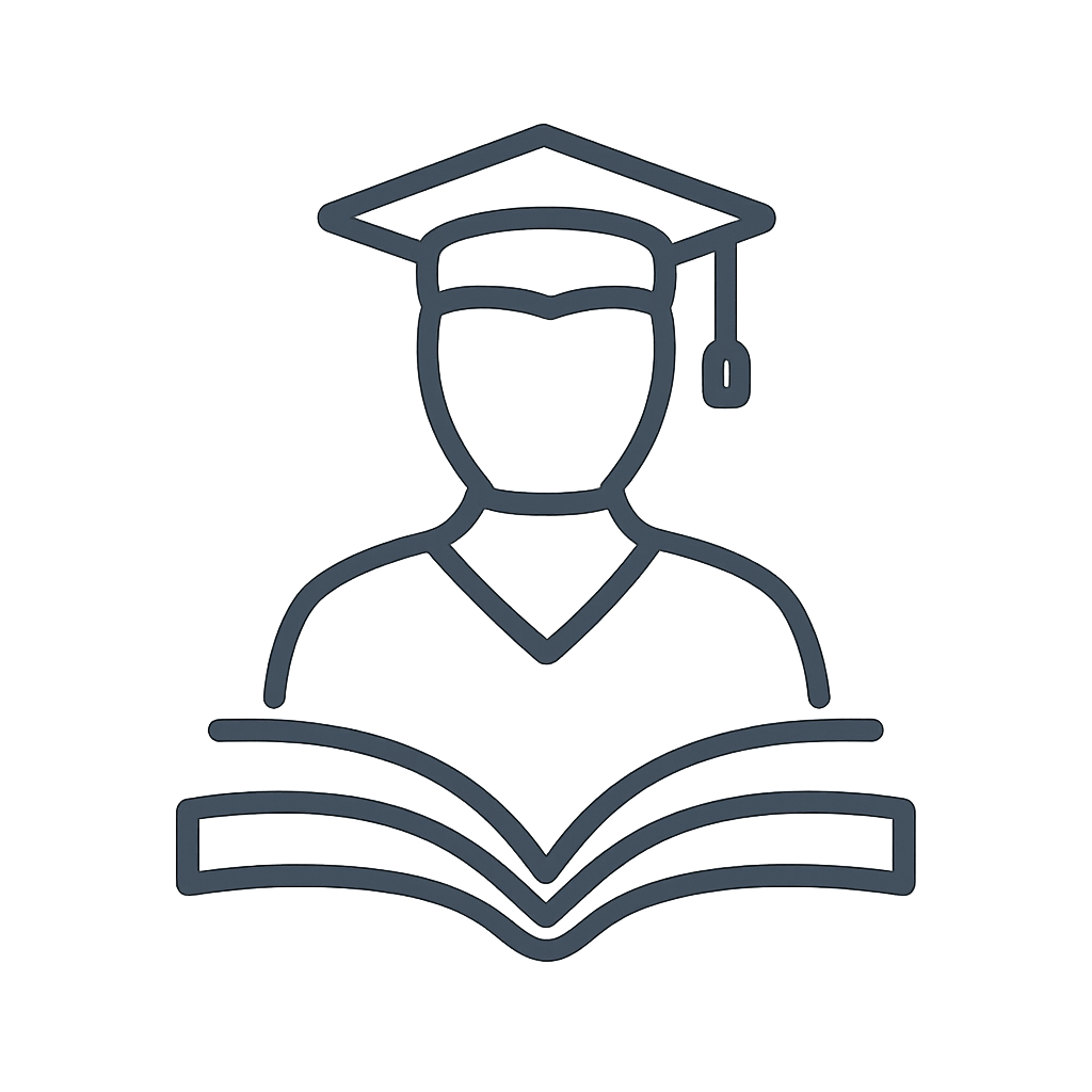 simple logo for teaching honor, no text, clean and minimal, academic style